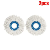 QIFEI 2pcs Spin Mop Replacement Head for German Leifheit Disc, Microfiber Spin Mop Refills