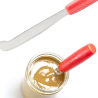 PB-JIFE! The Ultimate Peanut Butter Knife™ Stir, scrape, and clean the BIG Jars; Peanut Butter Spreader