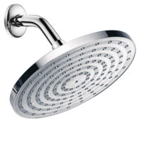 High Pressure 8-inch Luxury Spa Rainfall Shower Head with Anti-Clog Nozzles / Angle Adjustable / Premium All-surface Chrome Finish / Top American Brand