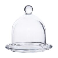 Cake Cover Dessert Plate Glass Stand Dome Cupcake Tray Display Platter Holder Lid Server Serving Set Mini Clear Wedding