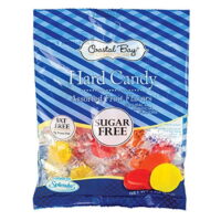 Coastal Bay Confections (1) Bag Sugar Free Hard Candy - Assorted Fruit Flavors - Sweetened With Splenda Fat Free 3 oz
