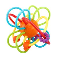 Aochakimg Baby Teething Toys, Soft and Soothing Sensory Infant Toy Honey Comb Ball Rattle Teether Toy, BPA-Free, Easy to Hold for Infants and Toddlers All Ages, Colorful