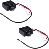 120 Volt Dusk to Dawn Photocell Photoeye Light Sensor Switch, Auto On/Off, 2 Pack
