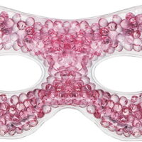 Eye See Gel Eye Mask, Pink - Cold Compress Ice Pack with Gel Beads - Microwave Safe for Heat Therapy - Great for Puffy Eyes, Dark Circles, Dry Eyes, Soothing Headaches