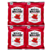 Soft and Chewy Classic Red Licorice Candy Twists Great for Snacks Movie Nights Picnics Halloween Goody Fillers Birthday Party Favors, 5oz - 4 Packs