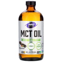 Sports, MCT Oil, Vanilla Hazelnut, 16 fl oz (473 ml), NOW Foods