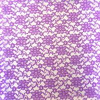 Raschel Lace Fabric 60' Wide Polyester French Floral by the yard (Purple)