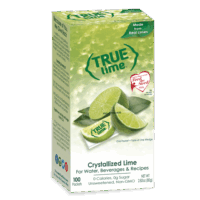 (100 Packets) True Lime Sugar Free, On-The-Go, Caffeine Free Powdered Drink Mix