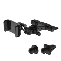 Scosche UH4CDPDV-SP Car Mount 3-in-1 Universal Phone CD/Dash/Vent Mount Kit