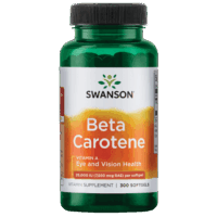 Swanson Beta-Carotene Softgels, 25,000 IU, 300 Count