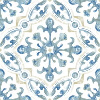FloorPops! Virgin Vinyl Blue FP3299 Tuscan Peel & Stick Floor Tiles Flooring Materials