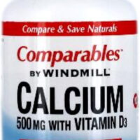 Windmill Comparables Calcium 500 mg Tablets With Vitamin D3 120 Tablets