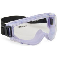 SAFEGEAR Adjustable Molded Safety Goggles - Anti-Fog & Anti-Scratch Safety Glasses for Men & Women, Clear Frame - ANSI Z87.1 Compliant, Lightweight - J. J. Keller
