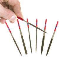 6pc 4' Tempered Hardened Steel Needle File Set 2mm x 100mm Fine Cut Metal Use