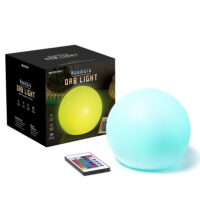 Merkury Innovations 6' RGB Indoor Multicolor Orb Mood Light with Remote Control, Battery Operated