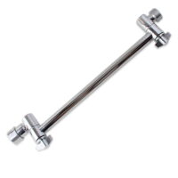 Shower Arm Extension with Lock Joints 11 Inch Adjustable Height Angle Shower Arm Polished Chrome Brass Shower Head Extension Arm for Handheld Showerhead Rainfall Shower Head