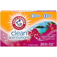 Arm & Hammer Fabric Softener Sheets, Tropical Paradise, 20 Count, 6 Pack