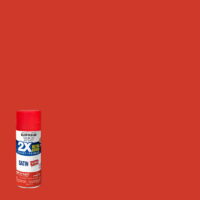 Poppy Red, Rust-Oleum American Accents 2X Ultra Cover Satin Spray Paint- 12 oz
