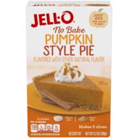 Jell-O No Bake Pumpkin Style Pie Dessert Kit with Filling Mix & Crust Mix, 9.2 oz Box