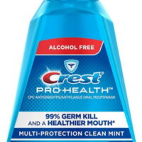 Crest Pro Health Alcohol Free Mouthwash Oral Rinse Clean Mint 8.4oz,2-Pack