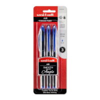 Uni-ball AIR Rollerball Pens Fine Point (0.7 mm) Blue 3 Count
