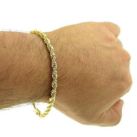 14k Gold Filled Rope Bracelet