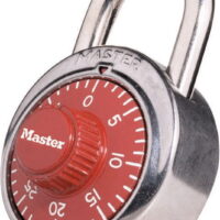 PADLOCK COMB RED DIAL (Pack of 1)