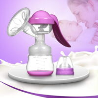 Manual Breast Pump, Suction Feeding Pump, Breastmilk Storage with Milk Bottle 5oz/150ml for Breast Milk Storing and Feeding