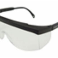 Gx0111Id Clear/Af with Blk Fram. Safety Glasses, Radians Inc., EACH, PR, Black f