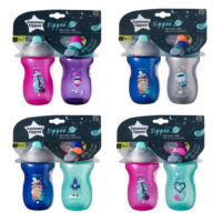 Tommee Tippee Toddler Sippee Cup, 9+ months – 2 Count (Colors & Designs Vary)