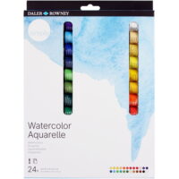 Daler-Rowney Simply Watercolor Paint Tube Set, 12 ml / 0.4 fl. oz., 24 Piece