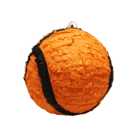 Lala Imports Orange Round 3D Basketball Pinata, 12' x 12'