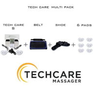 TechCare S Tens Massager FDA Cleared 510K Unit Electric Massager Set With Shoes + Massager Belt for Pain Relief Therapy for Neck Pain, Arthritis, Bursitis, Tendonitis, Sciatica, Back Pain