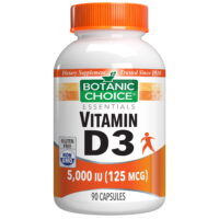 Botanic Choice Vitamin D3 5000 IU Dietary Supplement, 90 Capsules