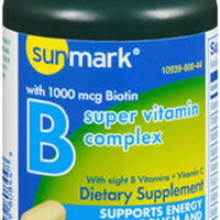 Sunmark Vitamin B Complex with Vitamin C Tablets - 100 ct