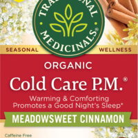 Traditional Medicinals - Organic Cold Care PM Meadowsweet Cinnamon - 16 Tea Bags