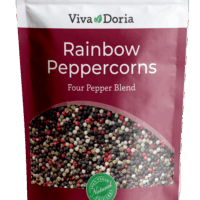 Viva Doria Rainbow Peppercorn Blend, 12 oz - Whole Black, Green, Pink and White Pepper for Grinder Refill