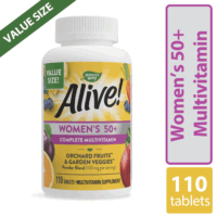 Nature's Way Alive! Women's 50+ Complete Multivitamin, High Potency B-Vitamins, 110 Tablets
