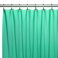 Hotel Collection, 8 Gauge Vinyl Shower Curtain Liner w/ Weighted Magnets and Metal Grommets in Jade