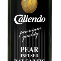 Caliendo Pear Infused Balsamic Vinegar, Modena IGP, Authentic Italian - 8.5 Fl Oz Bottle