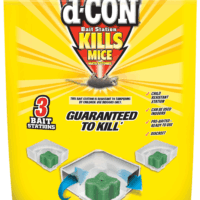 d-CON Disposable Corner Fit Mouse Poison Bait Station, 3 Bait Stations