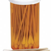 First Aid Only Cotton Tip Swab,Non-Sterile,3In.,PK100  25-410