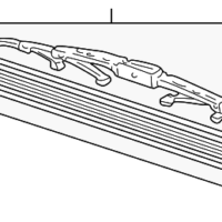 Genuine OE Honda Blade Assembly - 76620-S2A-A03