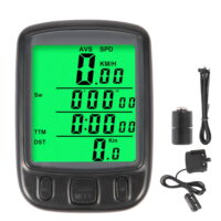 HOTBEST Bike Computer 22 Function Waterproof Bicycle Odometer Speedometer with Automatic Wake-up LCD Backlight Display