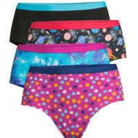 No Boundaries Women's Hipster Panties, 4-Pack
