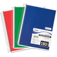 Mead, MEA05682, 5-subject Spiral Notebook, 1 Each