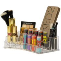 Acrylic Cosmetic Makeup Brushes Organizer Bathroom Layered (Large)