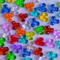 Creativity Street Plastic 3-Sided Tri-Bead Assortment, 0.43 in, Assorted Transparent Color, Pack of 1000