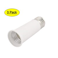 3Pcs E27 to E27 Extender Adapter Converter Lamp Bulb Socket Holder 95mm Height