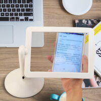 VBESTLIFE LED Screen Magnifier,360 Rotatable Hands-free 3X LED Screen Reading Magnifier Magnifying Glass LED Magnifying Glass